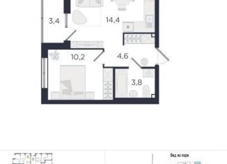 1-ком. квартира на продажу, 35 м2, Екатеринбург, ЖК Екатерининский Парк, Вознесенский проезд