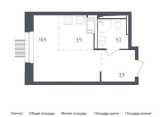 Продаю квартиру студию, 21.9 м2, Мытищи, ЖК Мытищи Парк, жилой комплекс Мытищи Парк, к4.2