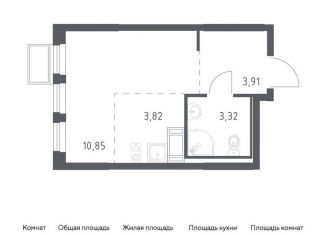 Квартира на продажу студия, 21.9 м2, Ленинский городской округ, жилой комплекс Горки Парк, к4.1