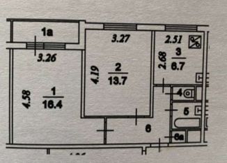 Сдача в аренду 2-ком. квартиры, 45.2 м2, Москва, Шенкурский проезд, 8, метро Алтуфьево