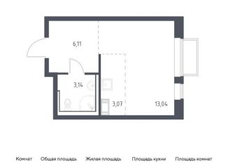 Продажа квартиры студии, 25.4 м2, посёлок Мирный, жилой комплекс Томилино Парк, к6.1