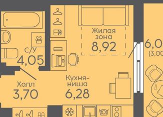 Продажа квартиры студии, 26 м2, Свердловская область, Новосинарский бульвар, 5
