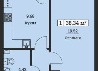 Продается 1-комнатная квартира, 38.3 м2, Ленинградская область, Екатерининская улица, 19