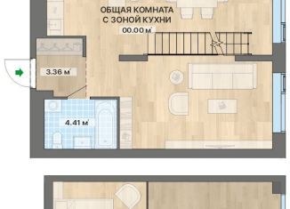 Квартира на продажу студия, 63.9 м2, Екатеринбург, метро Проспект Космонавтов