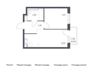 Продажа однокомнатной квартиры, 32.1 м2, Виллозское городское поселение