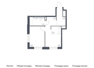 Продажа однокомнатной квартиры, 36.1 м2, Владивосток, улица Сабанеева, 1.2
