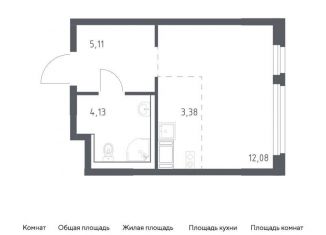 Продажа квартиры студии, 24.7 м2, Колпино, ЖК Новое Колпино