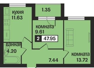 Продажа 2-ком. квартиры, 48 м2, Владимирская область