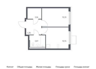 Продам однокомнатную квартиру, 32.5 м2, Московская область, жилой комплекс Горки Парк, 6.1