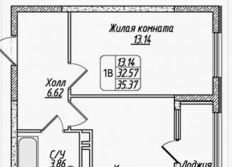 Продажа 1-комнатной квартиры, 35.3 м2, Ставрополь, улица 45-я Параллель, 79