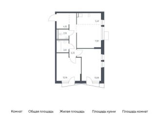 Продажа двухкомнатной квартиры, 59.2 м2, Московская область, жилой комплекс Квартал Авиаторов, к8