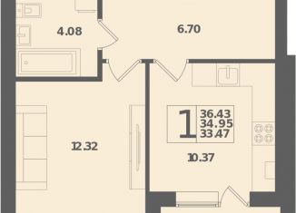 Продажа однокомнатной квартиры, 36.4 м2, Калининградская область