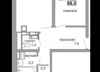 Продаю 2-комнатную квартиру, 56 м2, Татарстан, Корабельная улица, 49