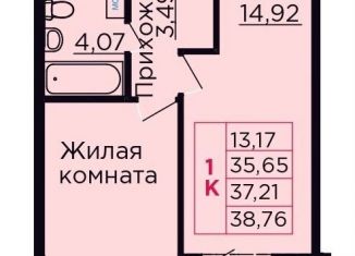 Продажа 1-ком. квартиры, 37.2 м2, Ростовская область