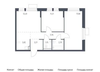 Продажа двухкомнатной квартиры, 60.2 м2, Московская область, жилой комплекс Квартал Авиаторов, к8