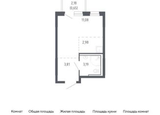 Продам квартиру студию, 21.7 м2, Тюмень, жилой комплекс Чаркова 72, 2.2