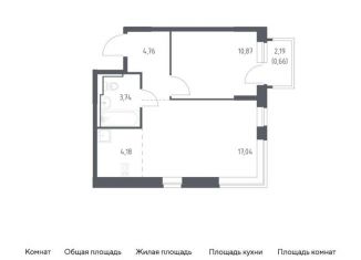 Продается однокомнатная квартира, 41.3 м2, Ленинский городской округ, жилой комплекс Новое Видное, 16.1