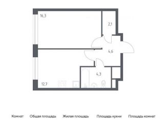 1-комнатная квартира на продажу, 40 м2, Москва, 3-я Хорошёвская улица, 17А, ЖК Вереск