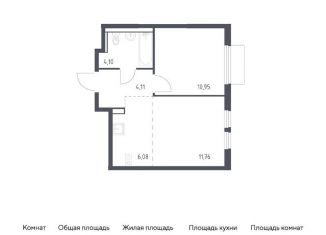 Продается однокомнатная квартира, 37 м2, Московская область, микрорайон Пригород Лесное, к18