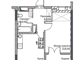 Продается 1-ком. квартира, 37 м2, Нижний Новгород, Канавинский район