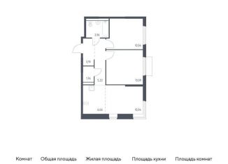 Продается 2-комнатная квартира, 55.8 м2, Московская область, микрорайон Пригород Лесное, к18