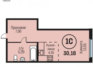 Продажа 1-комнатной квартиры, 30.2 м2, Алтайский край