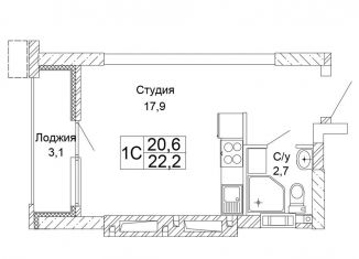 Продажа однокомнатной квартиры, 22.2 м2, Волгоградская область
