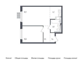 Продаю однокомнатную квартиру, 40.6 м2, Мытищи, жилой комплекс Мытищи Парк, к4.1