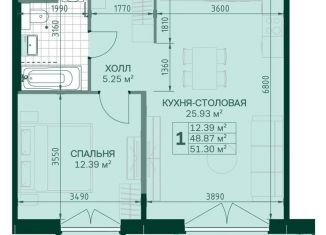 Продается однокомнатная квартира, 49 м2, Санкт-Петербург, Красногвардейский район, Магнитогорская улица, 5к3