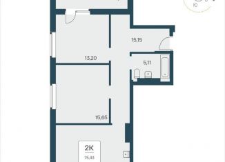 Продам двухкомнатную квартиру, 75.4 м2, Новосибирск, Заельцовский район, Красный проспект, 180