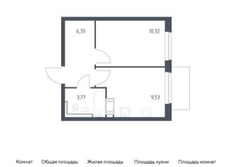 Однокомнатная квартира на продажу, 30 м2, Ленинградская область