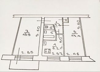 Продаю 2-ком. квартиру, 44 м2, Великий Новгород, улица Павла Левитта, 15