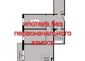 Продажа 3-комнатной квартиры, 76.2 м2, Красноярск, Кировский район