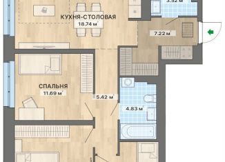 Продается 3-комнатная квартира, 81.5 м2, Екатеринбург, метро Чкаловская