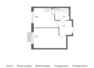 Продажа 1-ком. квартиры, 34.4 м2, Мытищи, жилой комплекс Мытищи Парк, к4.1