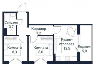Продам 2-комнатную квартиру, 39.6 м2, Челябинская область
