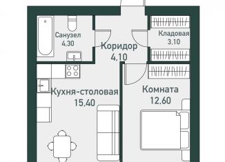 1-ком. квартира на продажу, 40 м2, Челябинская область