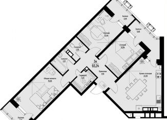 Продаю 3-комнатную квартиру, 93.2 м2, Пятигорск