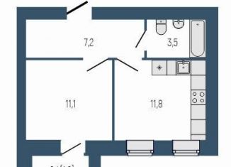 Продаю 1-ком. квартиру, 35 м2, Свердловская область, Торговая площадь