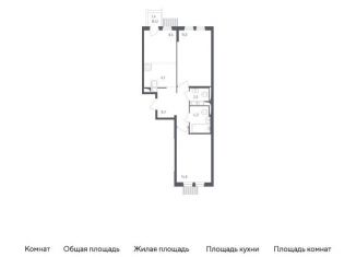 Продается двухкомнатная квартира, 58.7 м2, Московская область, улица Стрельбище Динамо, 10