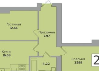 Продажа 2-комнатной квартиры, 59.8 м2, Калининградская область
