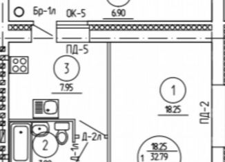 Продажа 1-комнатной квартиры, 36 м2, Йошкар-Ола, микрорайон Мышино