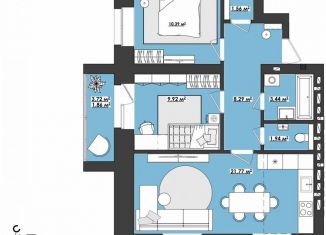 Продажа 3-комнатной квартиры, 59.2 м2, Чита