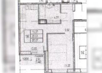 Продается 1-ком. квартира, 37.1 м2, Мурино, улица Шувалова, 39