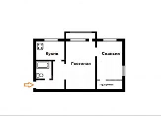 Продам 2-ком. квартиру, 44.3 м2, Оренбург, Светлый проезд, 13, Ленинский район