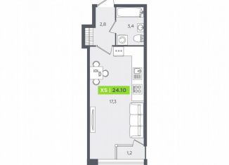Продается квартира студия, 24.1 м2, Санкт-Петербург, муниципальный округ Юнтолово, Планерная улица, 87к1