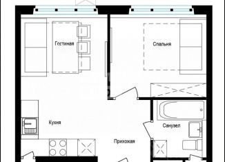 Продам 1-ком. квартиру, 31 м2, деревня Сапроново, квартал Центральный, 9, ЖК Эко Видное 2.0