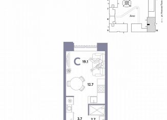 Продажа 1-комнатной квартиры, 19.1 м2, Москва, ЮВАО