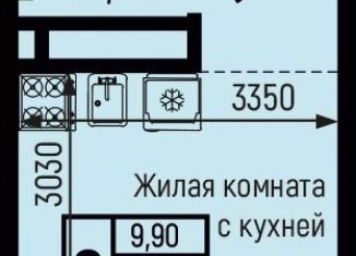 Продам квартиру студию, 18 м2, село Небуг