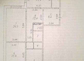Продажа 3-комнатной квартиры, 96.5 м2, деревня Новое Девяткино, Озёрная улица, 8